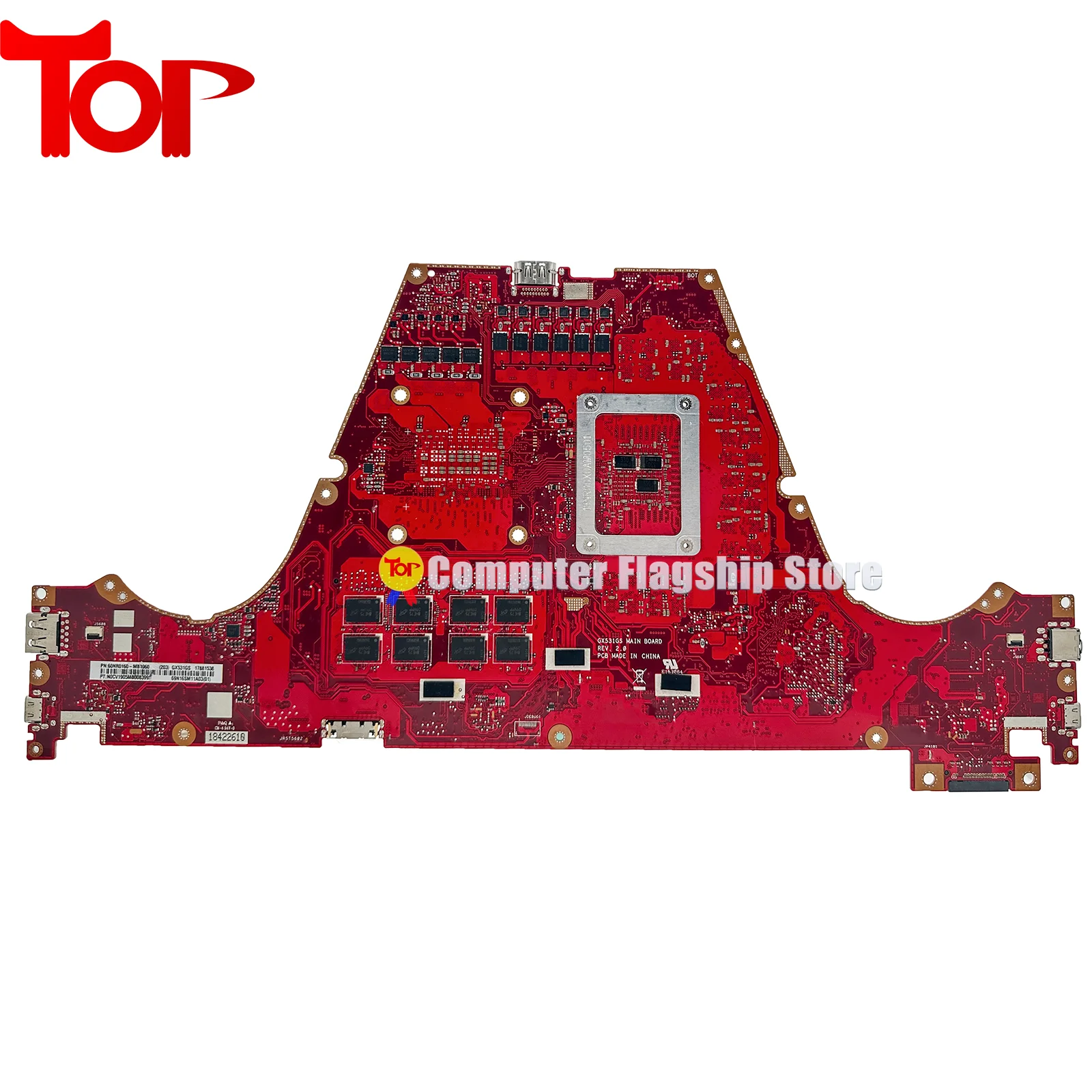 Imagem -04 - Kefu-placa-mãe Portátil para Asus Gx531gs Gx531gw Gx531gm Gx531gxr I7-9750h I78750h Gtx1060 1070 Rtx2060 2070 Gx531gx