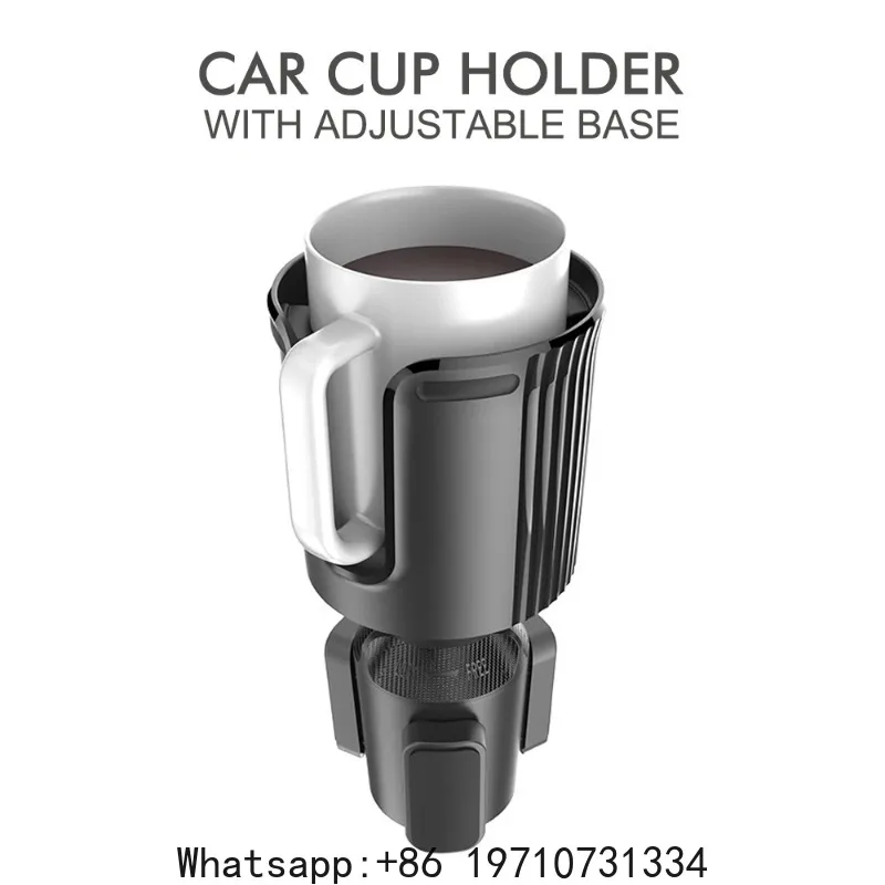 Car Cup Holder With Adjustable Base for Beverage Bottles Cup Station Car Cup Holder Extender Adjustable All Purpose