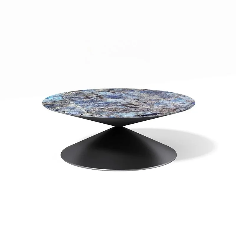 

2025 new coffee table light luxury high-end living room household Italian minimalist flying saucer round designer small apartmen