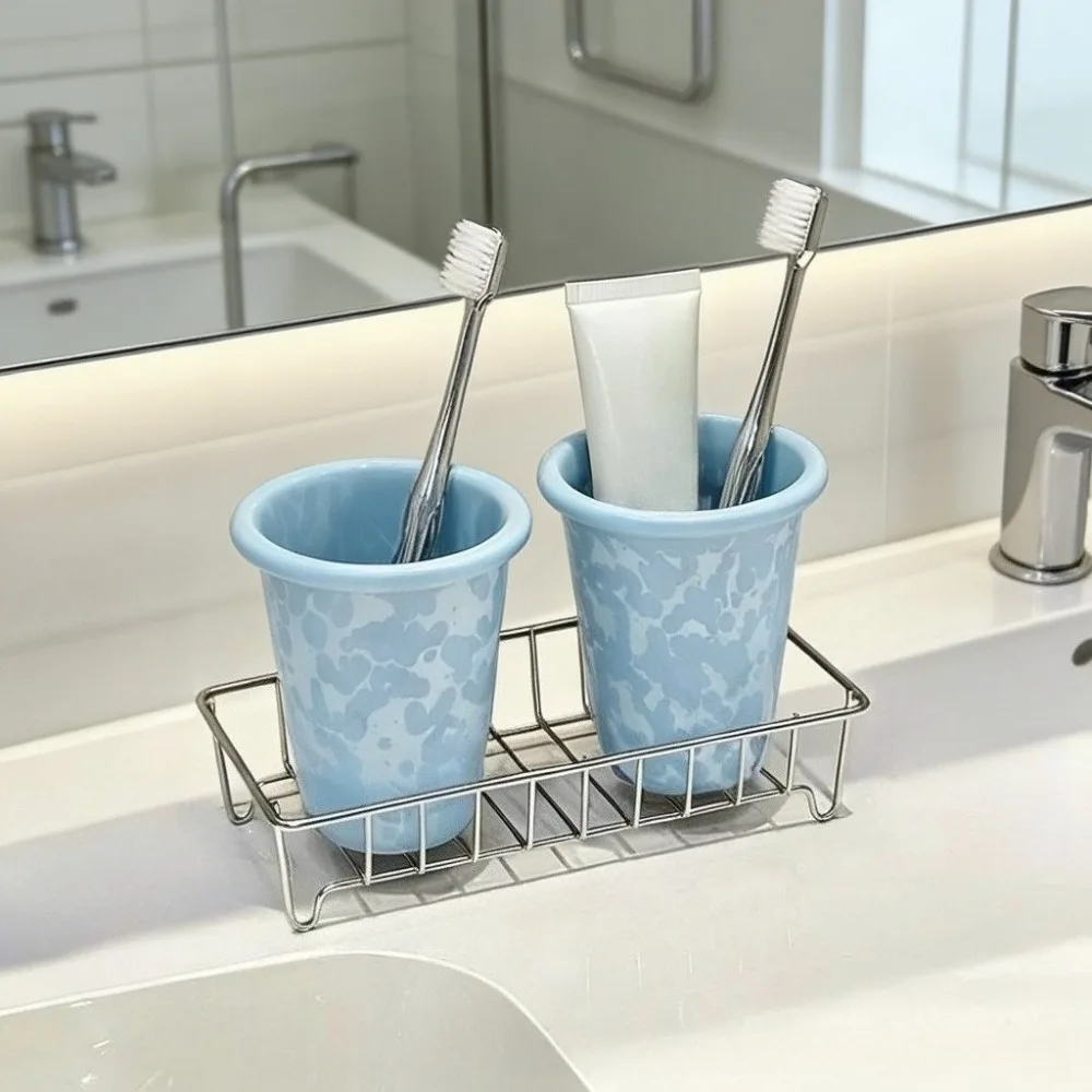 Stainless Steel Bathroom Storage Rack Space Saving Waterproo