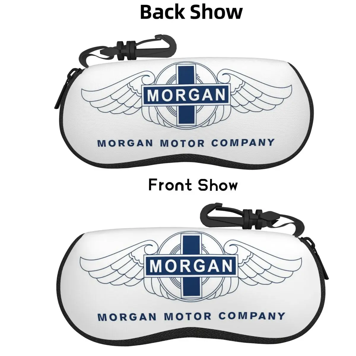 

Morgan Motor Car Company Shell Glasses Case Protective Sunglasses Box Women Men Soft Eyeglasses Bag Pouch
