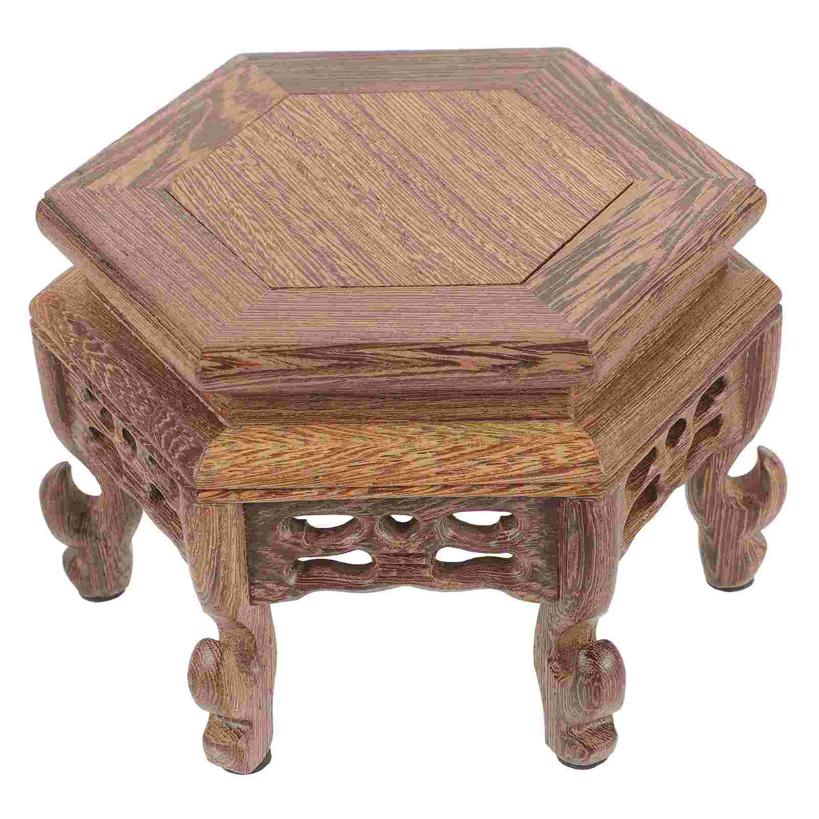 

Wooden Potted Plant Holder Stand Stands for Display Indoor Plants Rack Garden Riser Vase Decor Ornaments Crafts