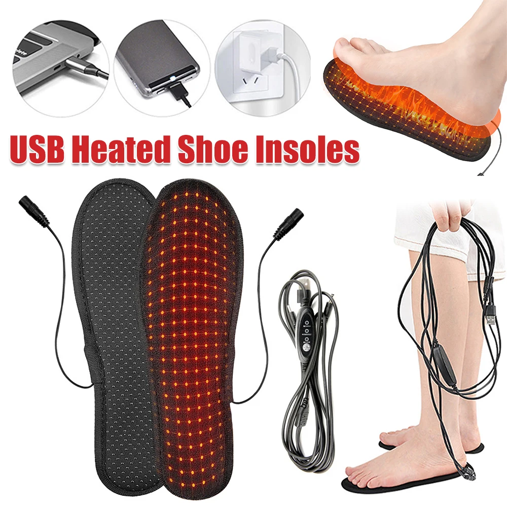 

Стельки для обуви с подогревом USB, теплые носки, коврик для ног, грелка для ног, грелка для обуви, USB-нагреватель для ног, грелка для ног для женщин и мужчин