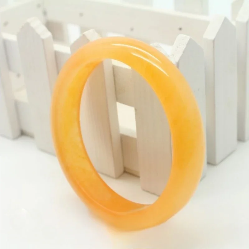 jade bangle high quality yellow jadeite bracelet ice glutinous seed yellow floating light sunny bangle medium width quartzite