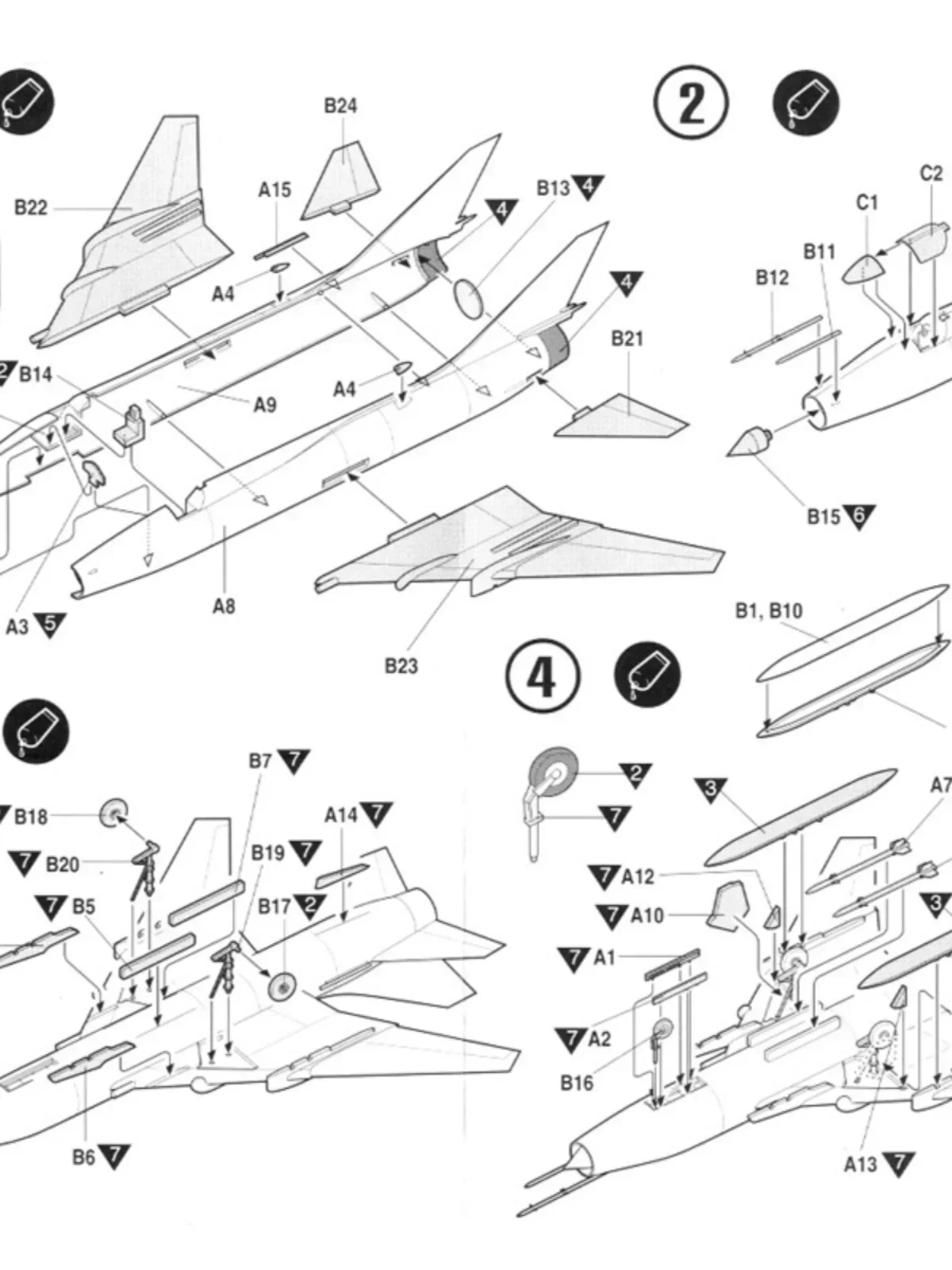 Academy Assembly-vliegtuigmodelset 12612 Su SU-22 Assembler Attack Fighter schaal 1/144