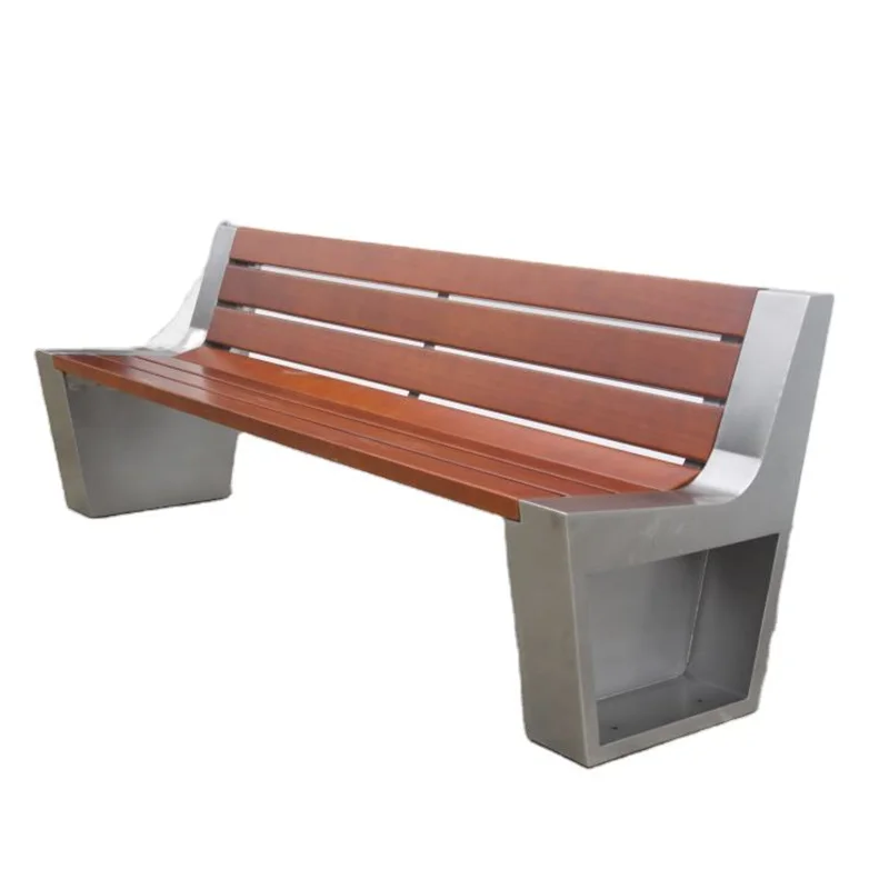 

Outdoor furniture wooden bench seat outside park reclaimed wood seating bench public garden patio chair benches