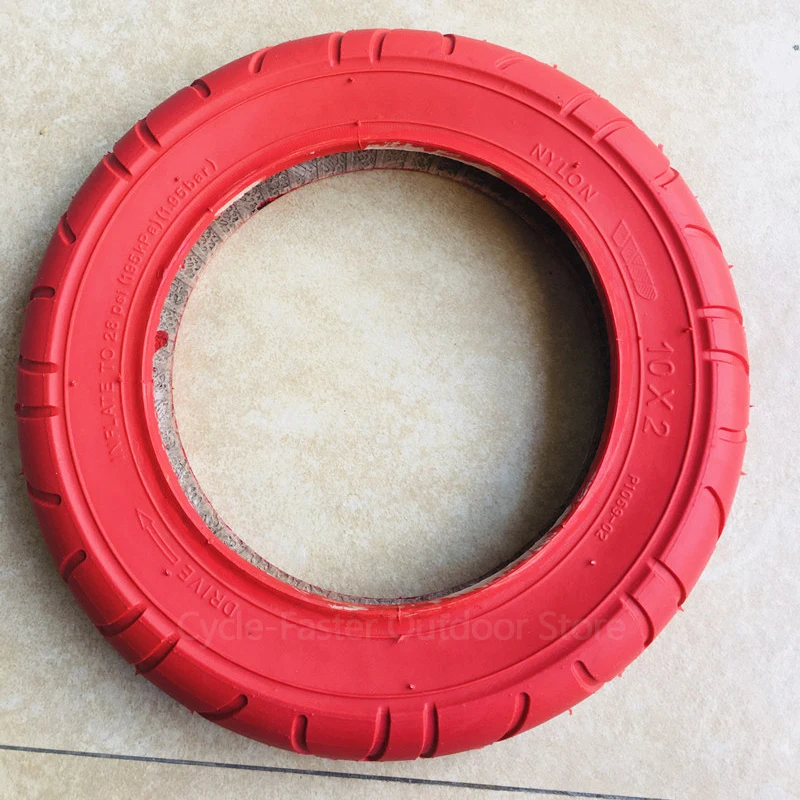 10 Inch Rubber Outer Tire for Xiaomi M365 1S Pro Electric Scooter Accessories Automatic Intelligent Red Outer Tube Wheel Tyre