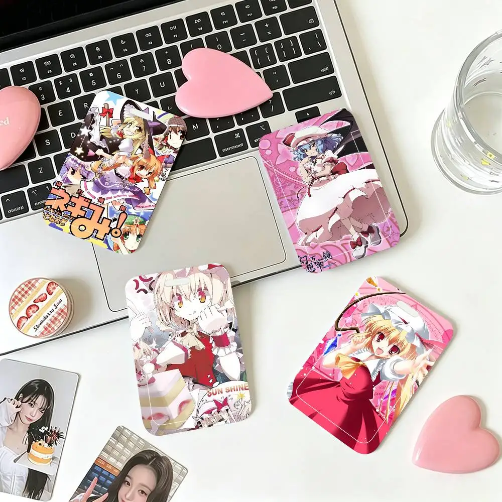 1pc Classic Anime Touhou Project Game ID Card Sleeve School Card Access ID Card Bus Meal Card Protective Sleeve Easy Push