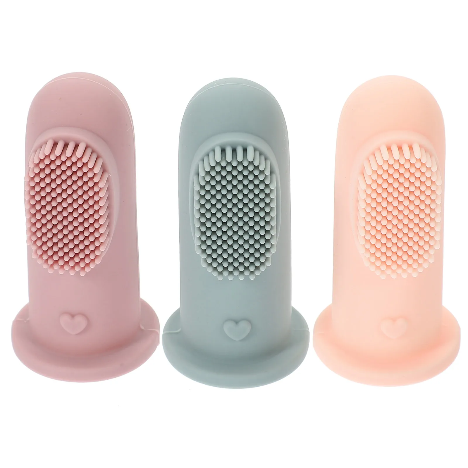 3 Pcs Toothbrush Baby Silicone Finger Brush Children Oral Care Baby Toothbrush Teeth Cleaning Infants Teething Training
