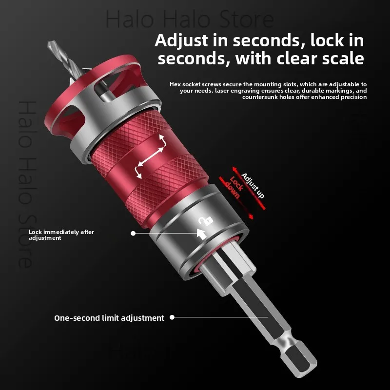 Picture 6: Upgrade semi-automatic adjustment depth limit countersunk hole drill without hurting the panel Easy disassembly