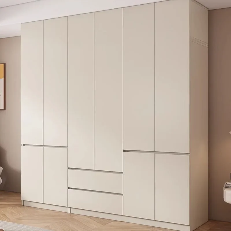 

Full Size Modern Wardrobe Space Saving Aesthetic Wooden Bedroom Wardrobe Closet Storage Apartment Quarda Roupas Home Furniture