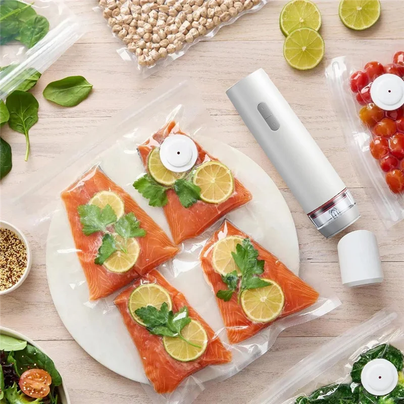 Selador de alimentos compacto-scelleador a vácuo prático para operação contínua de alta velocidade com 30 sacos seladores a vácuo-AA80