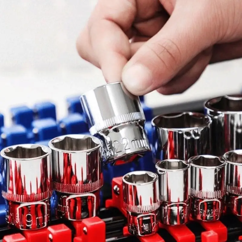 G6KA Socket Arrange Socket Holder Efficient Tool Storage Solution Tool Organized for Quick Retrieval 3PCS Set