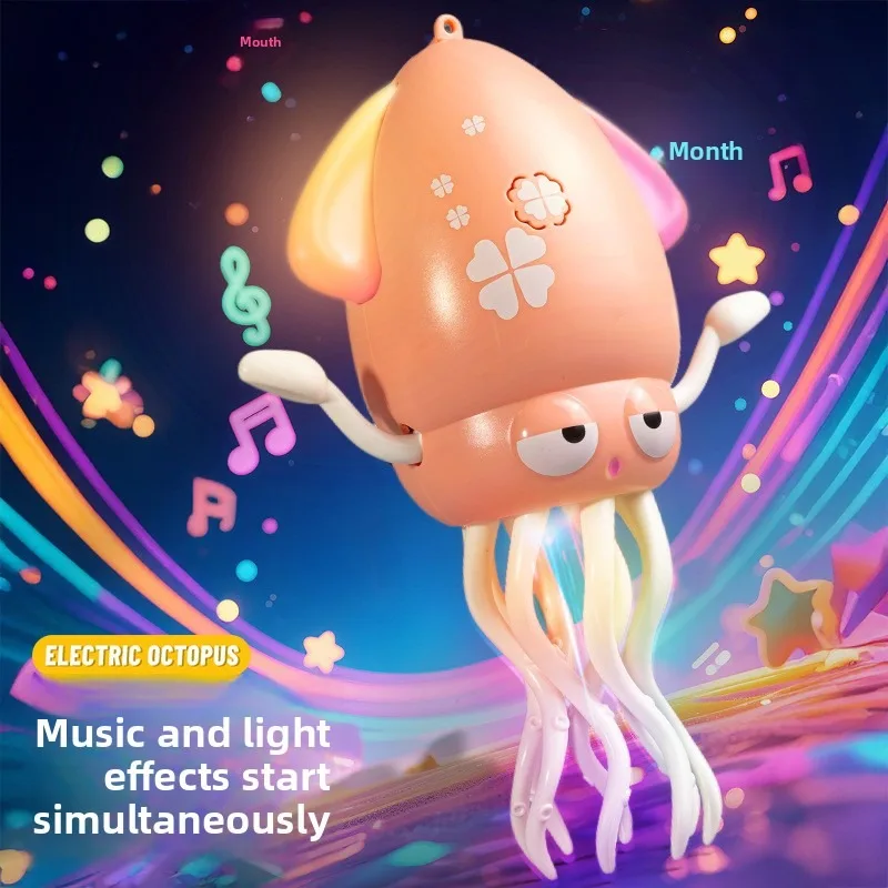 Kids electric magic dancing octopus sensor automatic obstacle avoidance squid octopus can dance decompression educational toy view 4