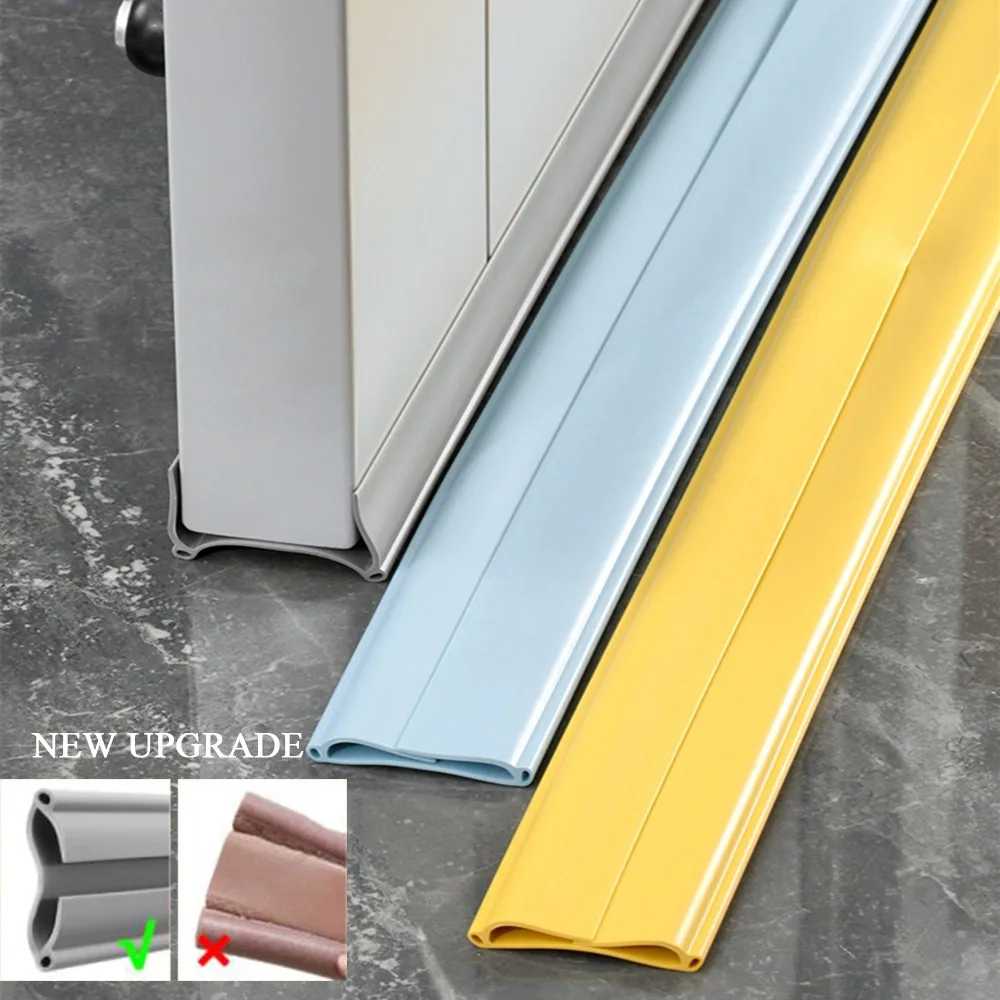 Sealing Strip Stopper Door Bottom Guard Sealer Protector Windproof Dust Soundproof House Door Weatherstrip Seal Strip Hardware