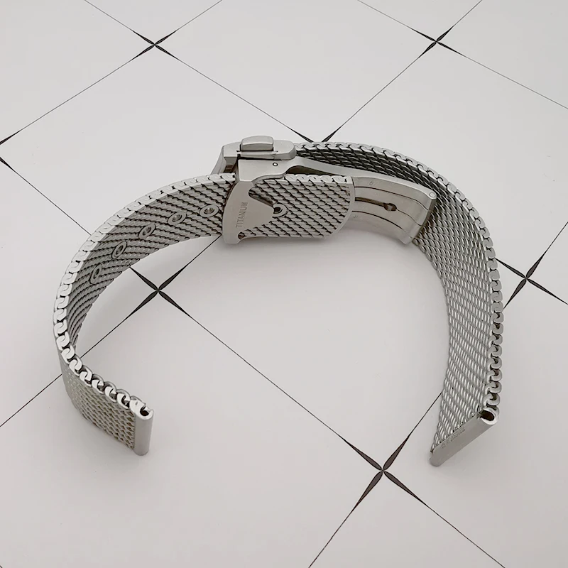 Top Quality Titanium Steel Watch Bracelet Band For 007 Seamaster 300 De VILLE, 20mm Width Watch Parts