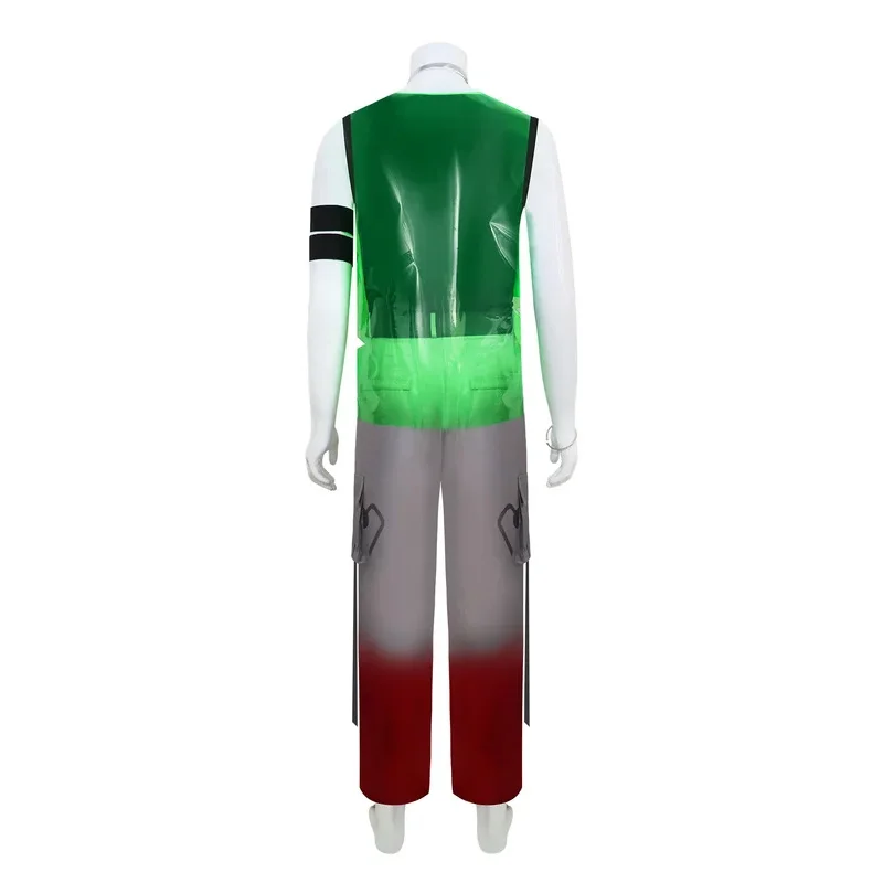 MN1 Anime Alien Bühne Till Cosplay Kostüm Grüne Uniform Weste Hosen Perücke Requisiten Phantasie Anzüge Halloween Karneval Party Comic Con8/yG