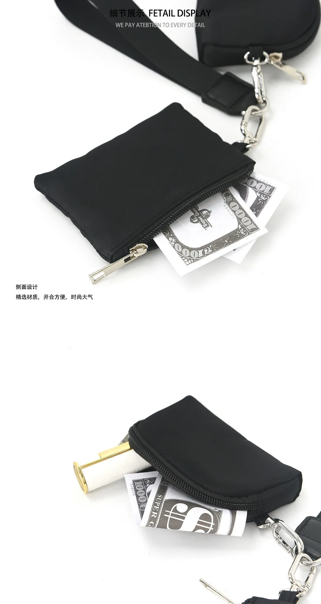 Handgelenktasche Tragbare Kartentasche Bankkarten-Mini-Geldbörse Aufbewahrungstasche – Detail 16