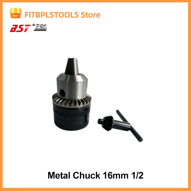 16mm Drill Chuck & Drill Chuck Adapter Convert Impact Wrench Into Electric Drill - 1/2\