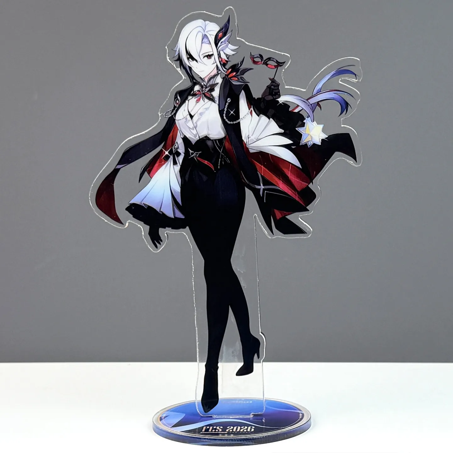 Genshin Impact Peruere Skirk Columbina Scaramouche Kyryll Chudomirovich Flins Colleagues Acrylic Standing Sign Decoration view 6