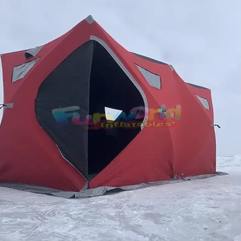 STLF Winter insulated big carp ice fishing tent waterproof outdoor equipment portable 4 person pop up icamping tent