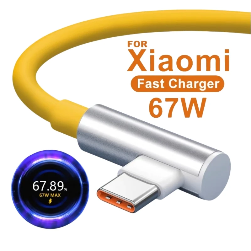 67W Fast Charger For Xiaomi 14 13 12 11 Pro Ultra Lite USB A To Type C Quick Charging Phone Cable For Redmi Note 12 Accessories