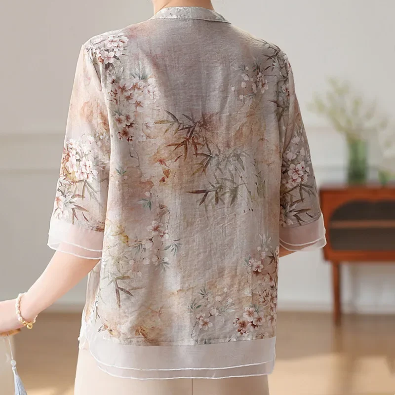 Summer Tang Chiffon T Shirt Women Clothing Ropa China Mujer T-Shirt Harajuku Woman Tops Tee Blusas Casual Ladies Tshirt Camiseta