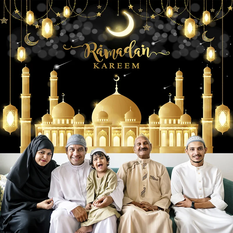 Ramadan Festival Tapestry Wall Hanging Decoration For Home Islamic Muslim Party Supplies Ramadan Kareem Background Tapestry