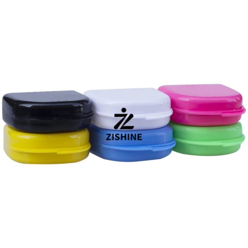 5Pcs Orthodontic Retainer Case Dental Mouth Guard Storage Box Portable Denture Protector Container With Ventilation Holes Tool