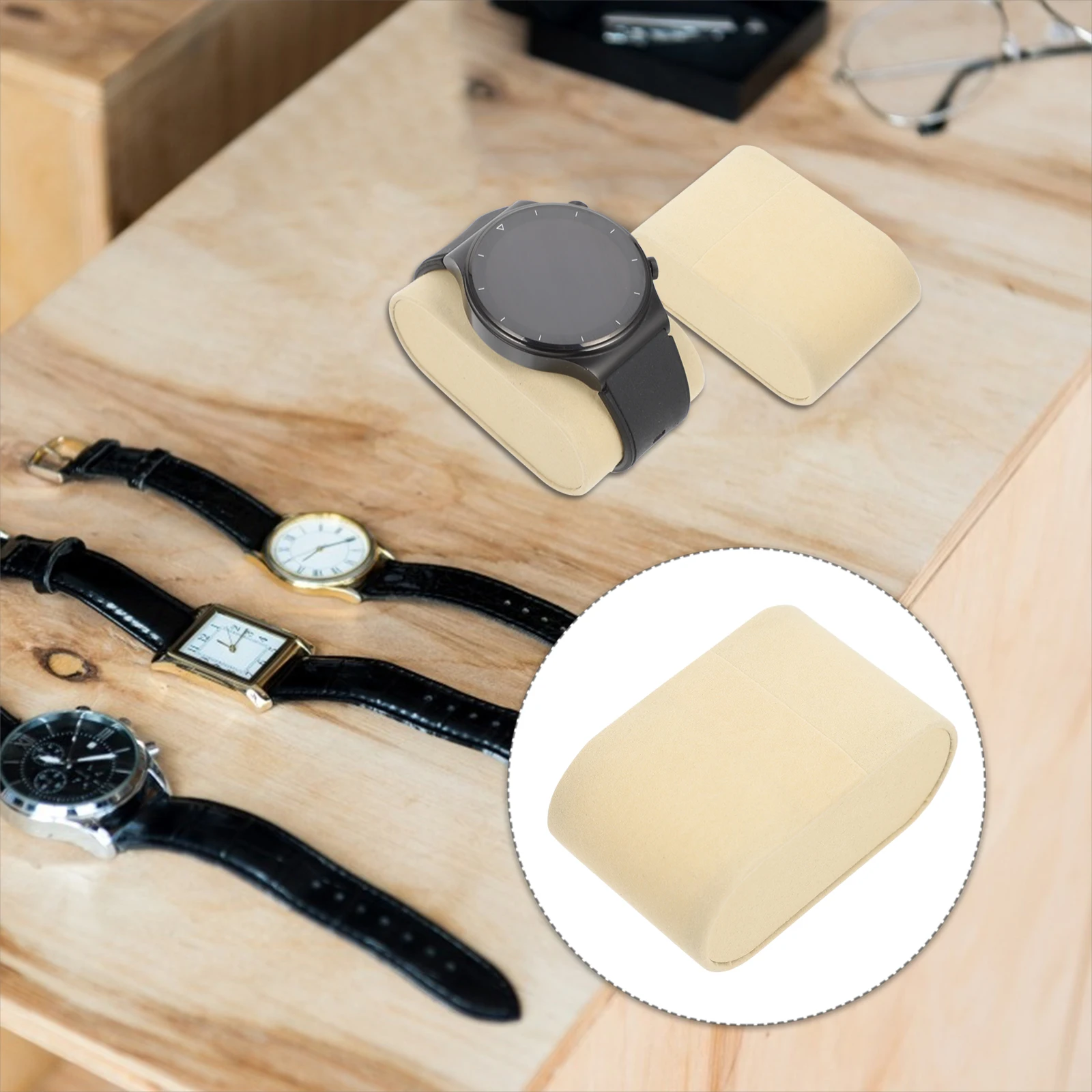 

5Pcs Watch Display Pillows High Quality Jewelry Cushions Bracelet Bangle Pillows for Home Store Trade Shows Watch Pillow