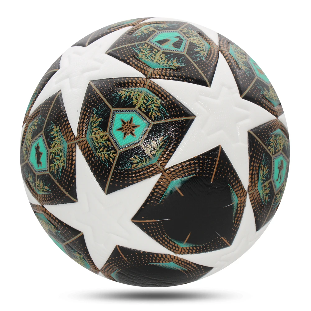 

High Quality Match Soccer Ball Size 5 Youth/Adult Football Wear-esistant High Elasticity Seamless Thermal Adhesion League Ball