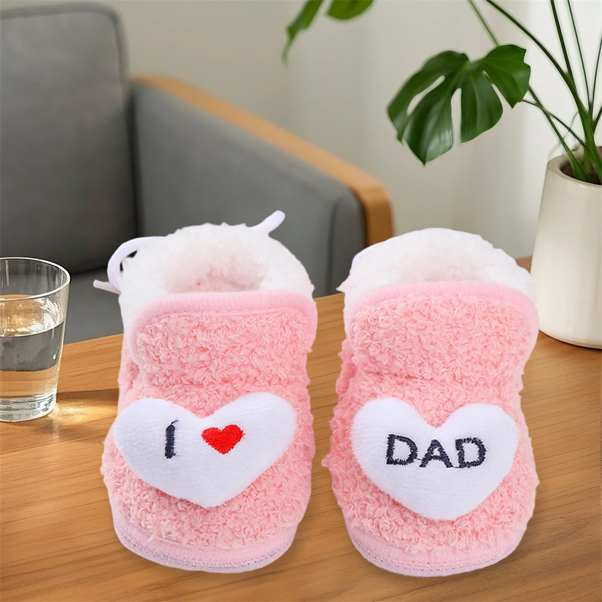 

Warm and Cozy Baby Winter Boots Soft Sole Non-Slip First Walking Shoes for Toddler Girls and Boys Cute Infant Shoes