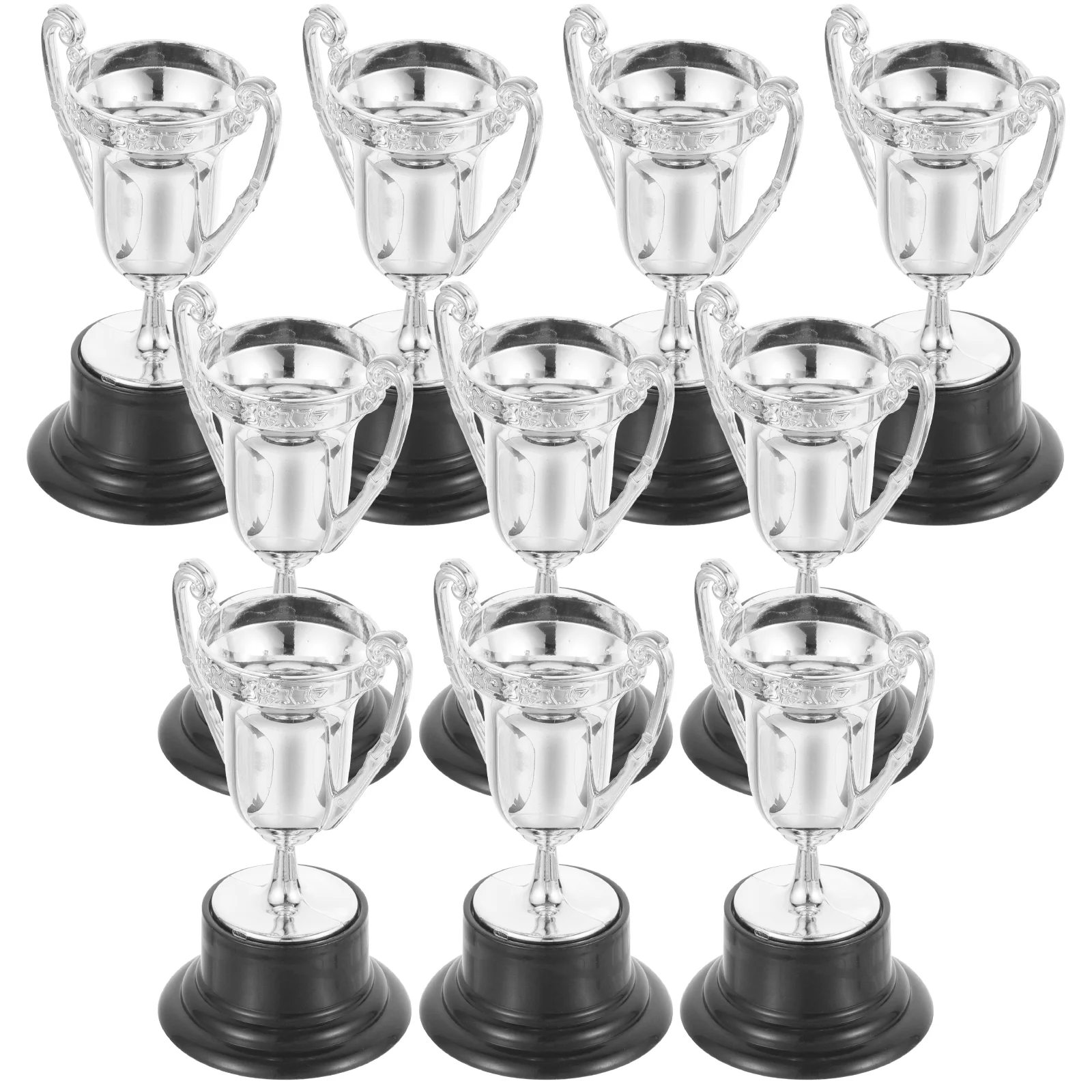 Mini trofeo de plástico para niños y adultos, 10 piezas, modelo de animación, regalo, decoración de fiesta, juguetes para niñas