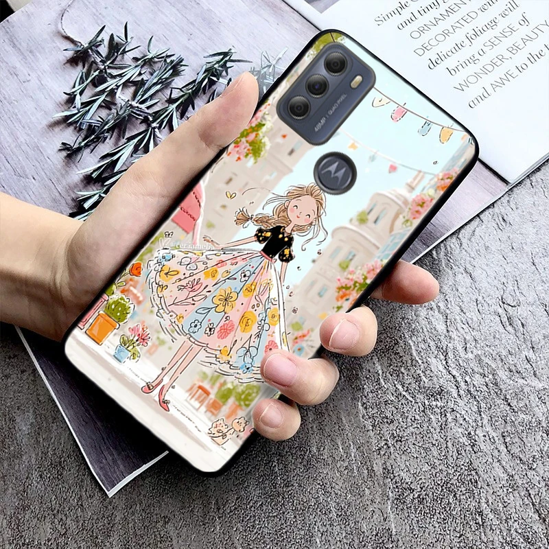 

Lovely Girl Phone Case For Motorola Moto G85 G55 G05 G14 G75 G31 G50 G10 G20 G30 G60 G13 G32 G84 G54 G53 G72 G24 Power