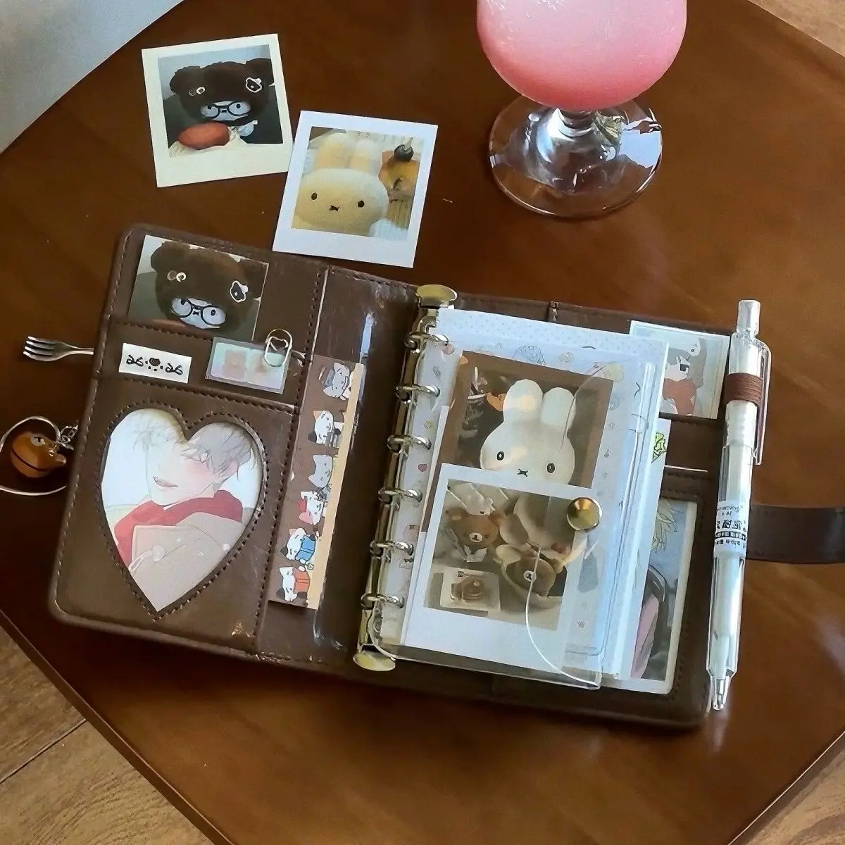 

Vintage A7 Pocket Loose Leaf Notebook Soft Leather Cover Blank Inner Page Mini Notepad Portable Outdoor Writing Notebook