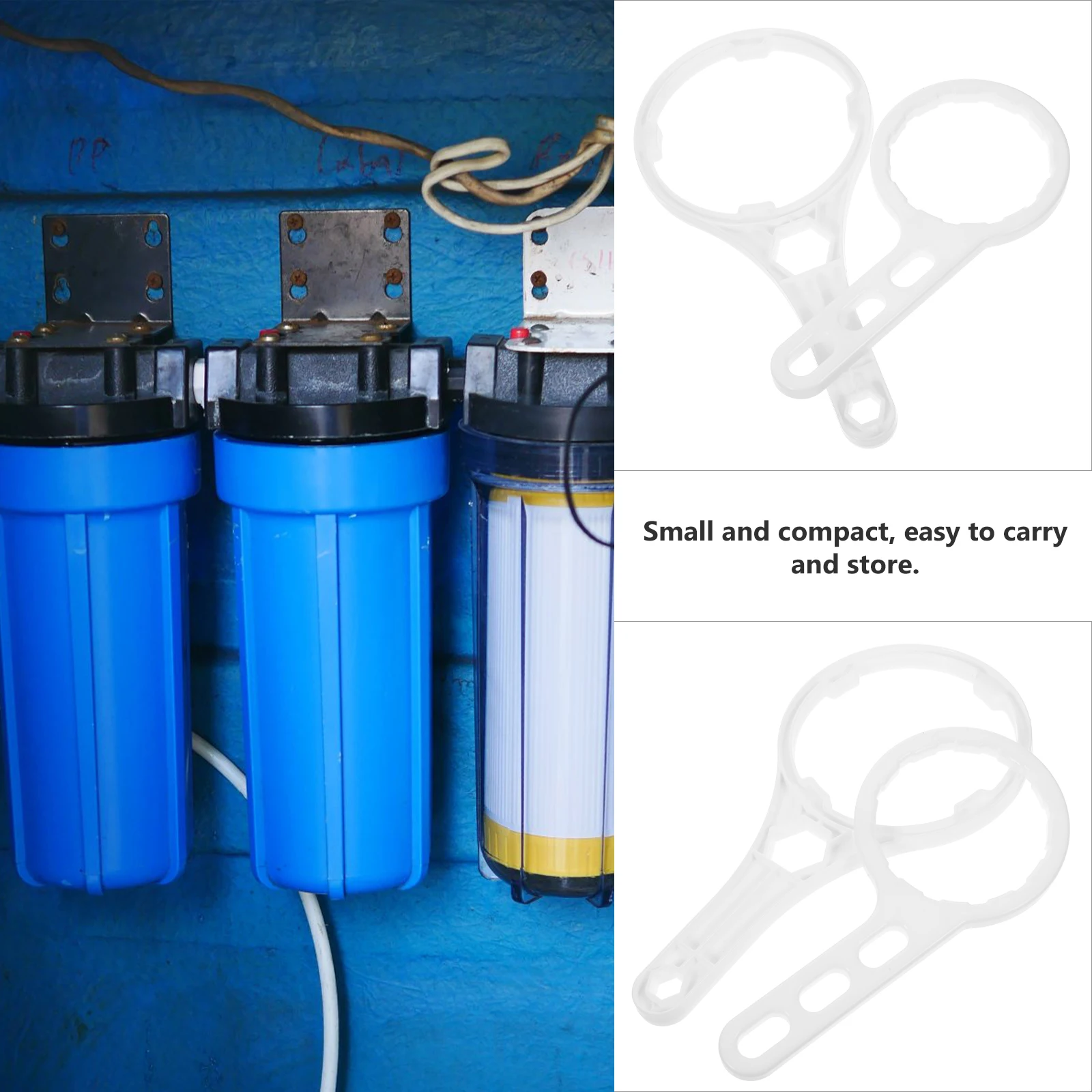 

Filter Housing Wrench Water Replacement Membrane Canister Spanner Sink Opener Standard Key Plastic Baby