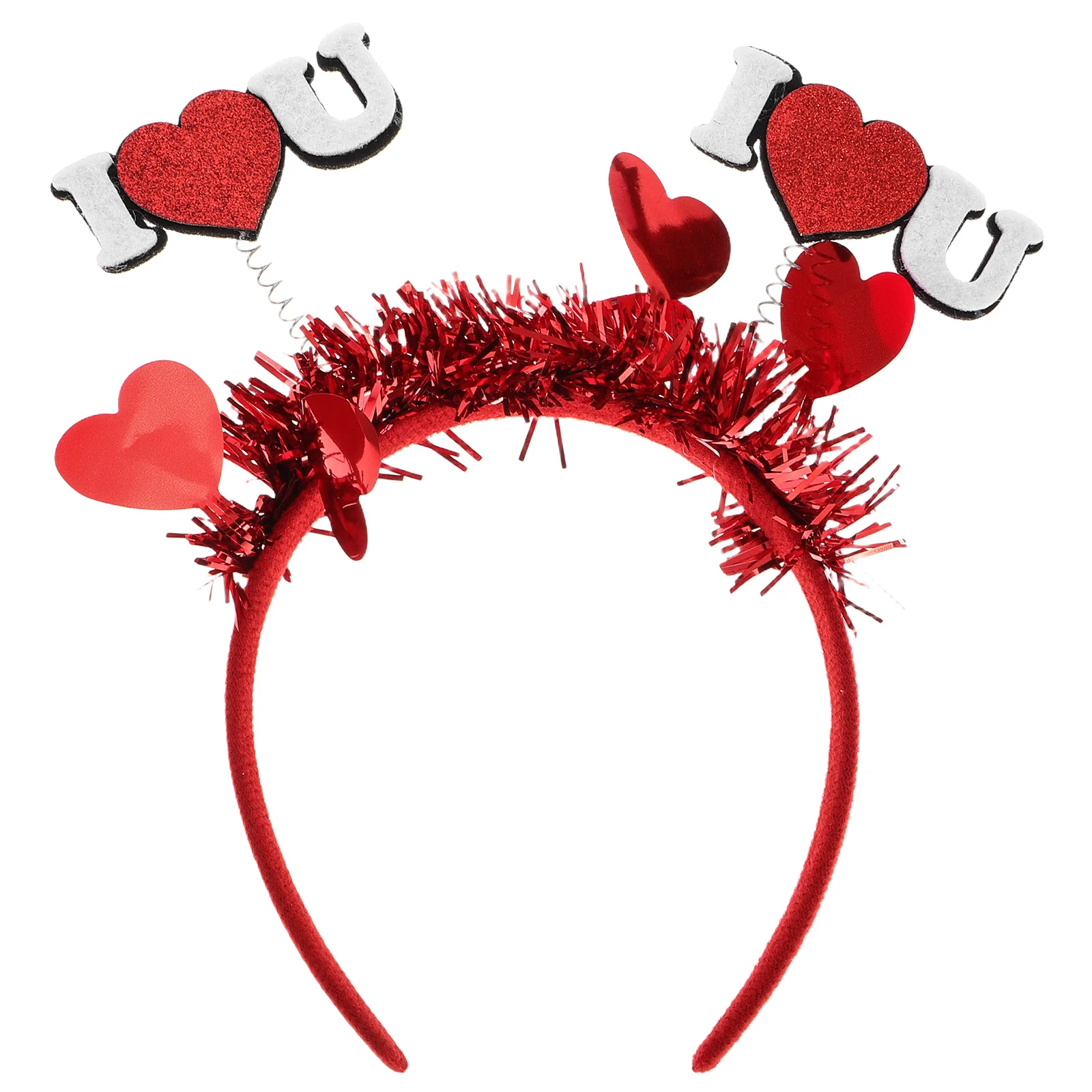 

Red Heart Shape Headband Wedding Party Accessories Sequin Romantic Holiday Hairbands Party Hair Accessories