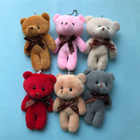 6Colors, Little Bear Cotton Stuffed Plush Toy , 9CM Little Doll