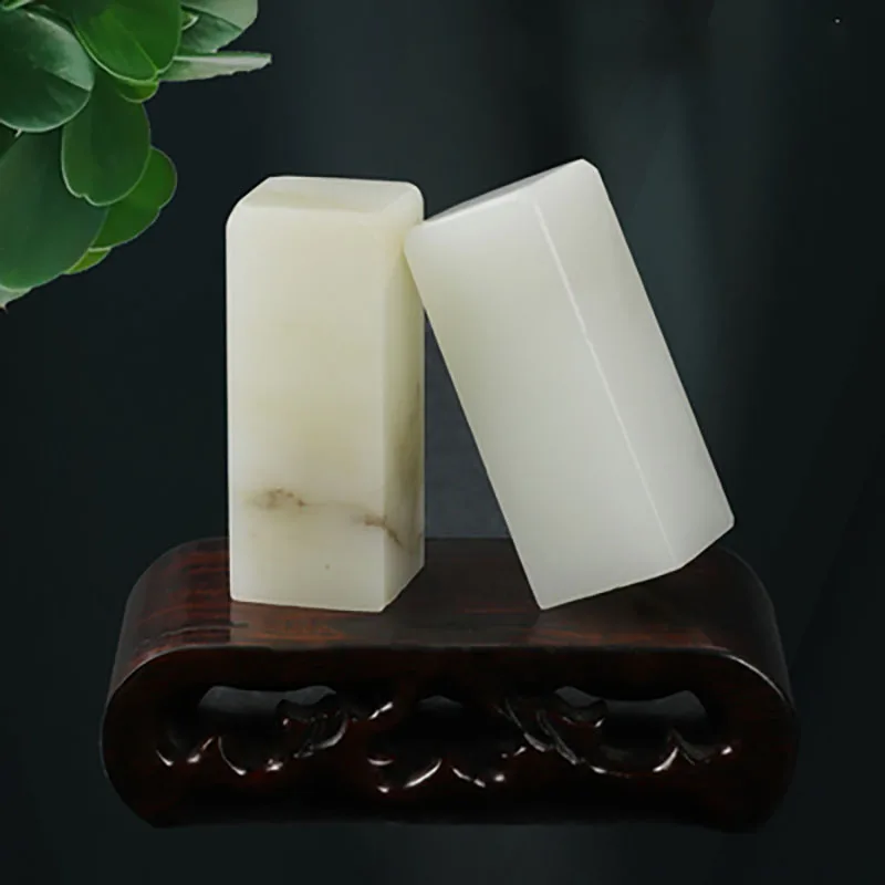Natural Guangxi Stone Seal Chinese Name Stamp, Letter Sealing Blank Stamp, Painting Calligraphy, Art Supply, 2x2x5cm
