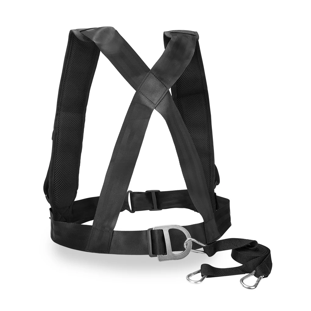 

Nylon Sled Harness with Shoulder Straps Chest Vest Belt Fitness Trainer Resistance Workout Indoor Outdoor Sporting Equipment