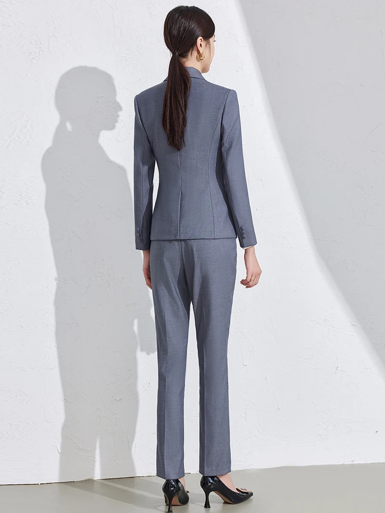 AIyssa Fashionable Professional Women's Clothing, High Quality Two-Piece Pants + Blazer. Show Elegant Temperament. New 2025