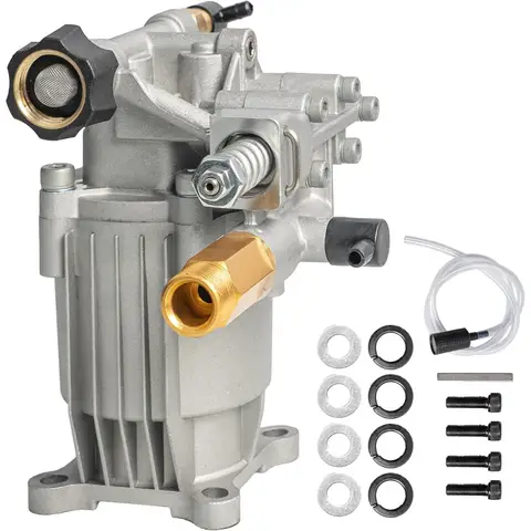3/4" Shaft Horizontal Pressure Washer Pump, 3400PSI 2.5GPM, Replacement for Power Washers, Compatible with Simpson Ryobi Honda