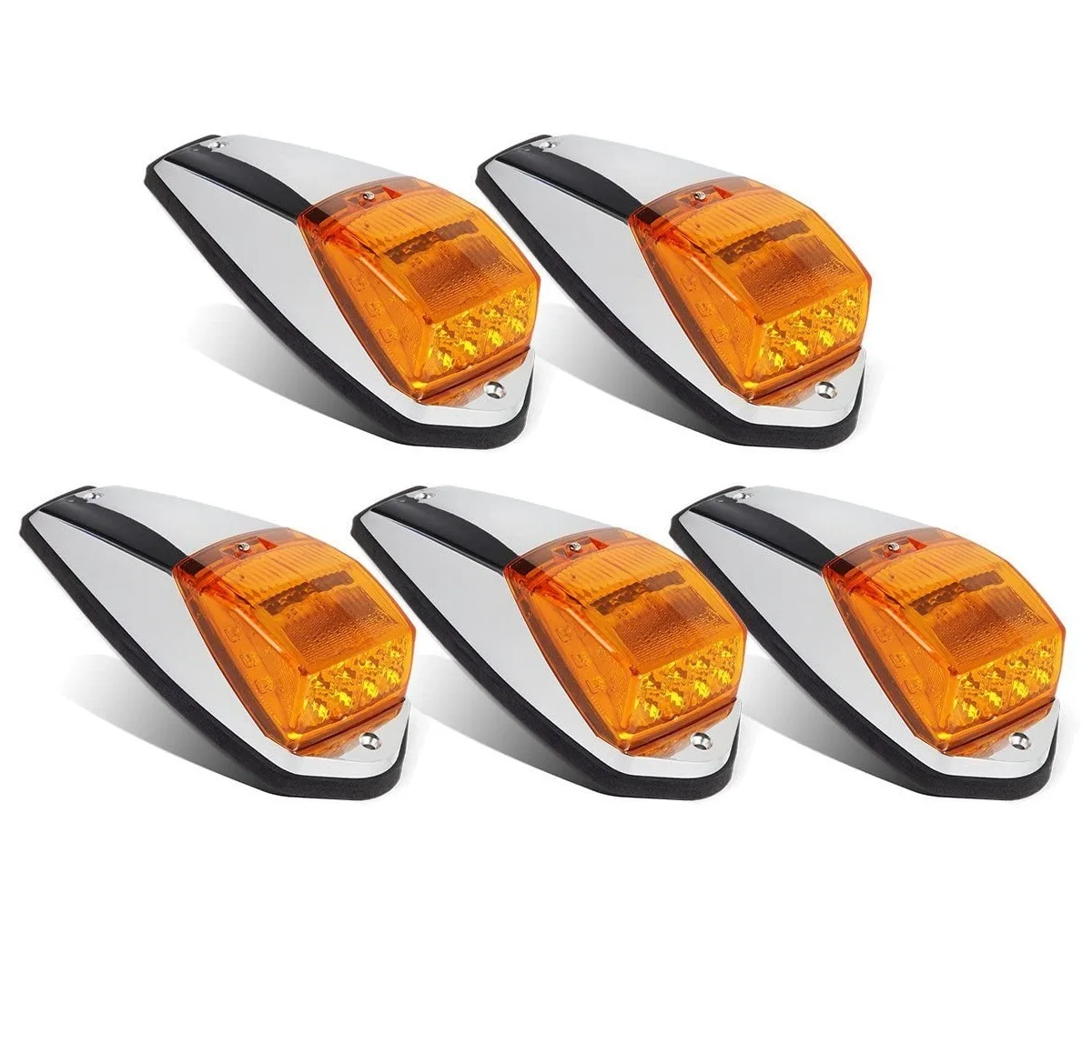 5pcs  17led cab light super bright waterproof truck warning lamp for trailer lorry heavy duty trucks