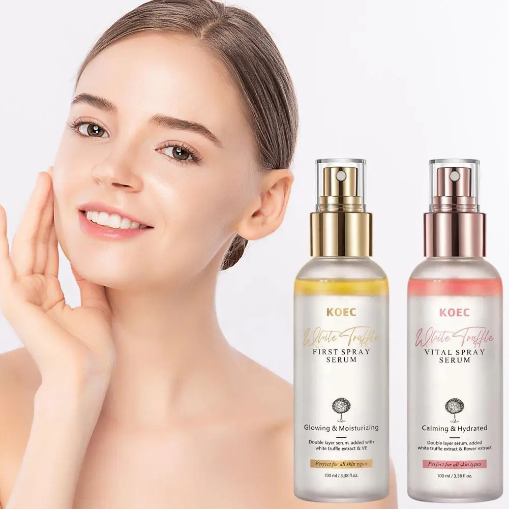 Korean White Truffle First Spray Serum - Light-weight Face Moisturizing Before Makeup - Glowing Vital Spray Serum Skin Care ﻿