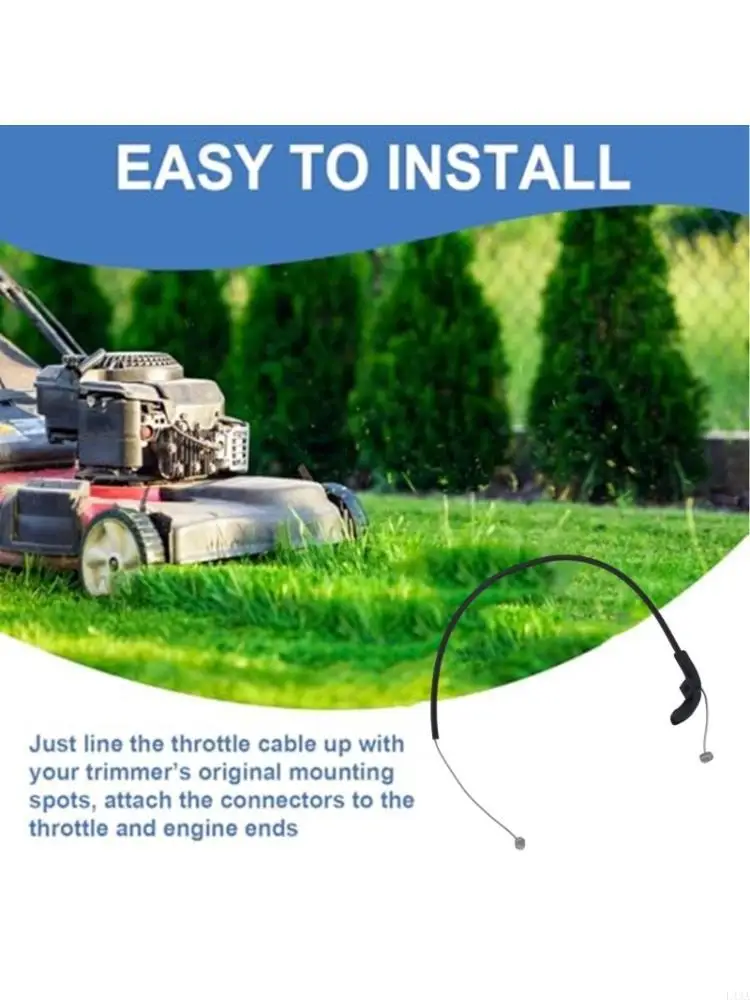 L43A 4144 180 1104 Mower Throttle Cable AntiAging For HT56 FS56RCE,for Outdoor Use