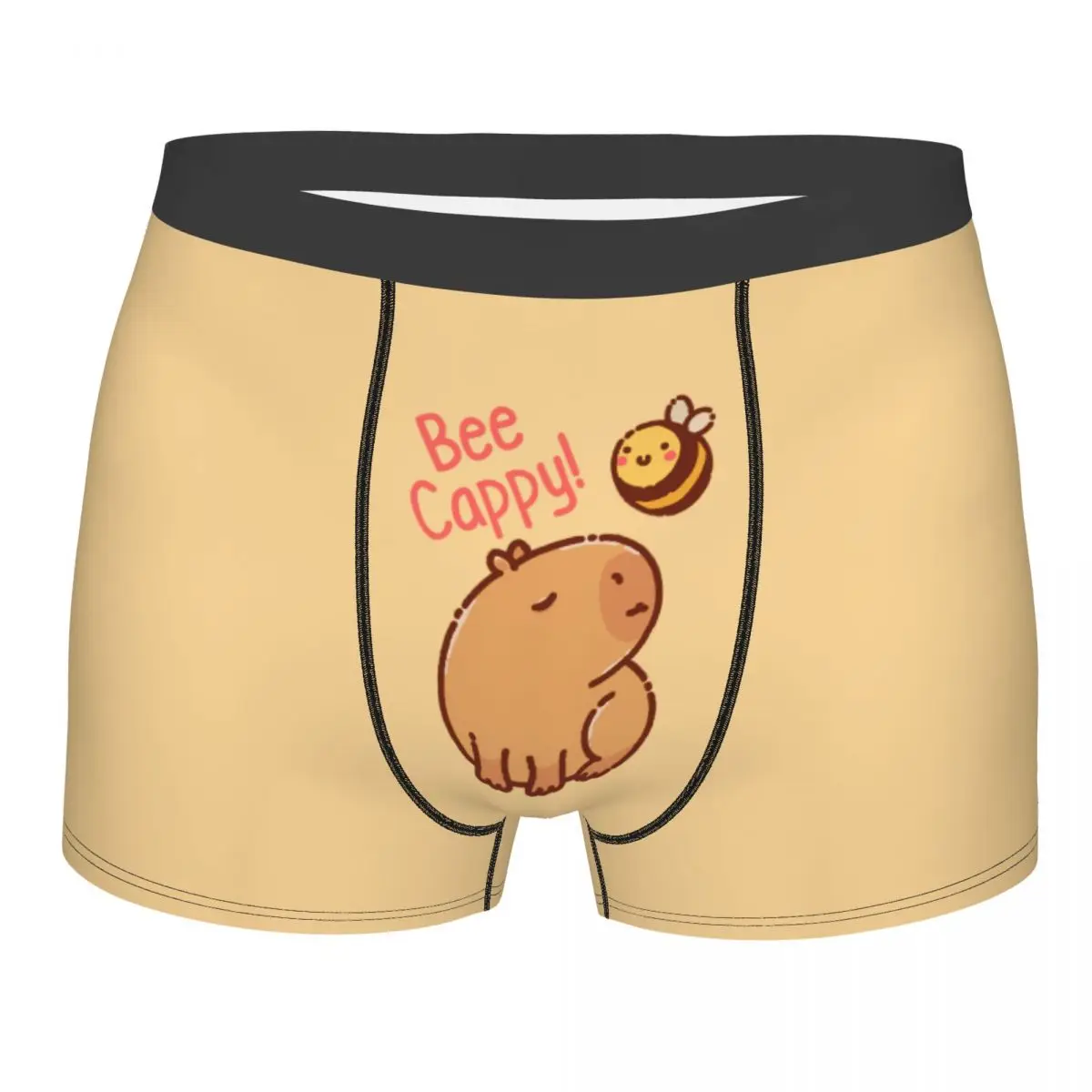 

Custom Bee Cappy Capybara Boxers Shorts Mens Briefs Underwear Sexy Underpants