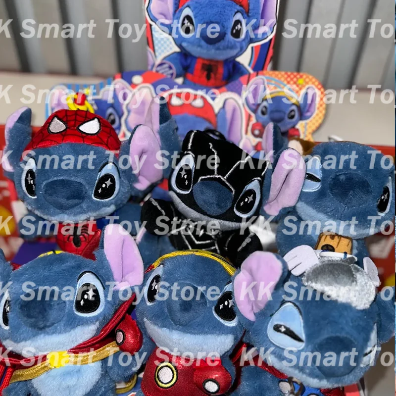 新しいホットトイズコスベイビースティッチマーベルブラインドボックスキャプテンアメリカスパイダーマンコスビコレクタブルビニールフィギュアかわいいサプライズギフトおもちゃ