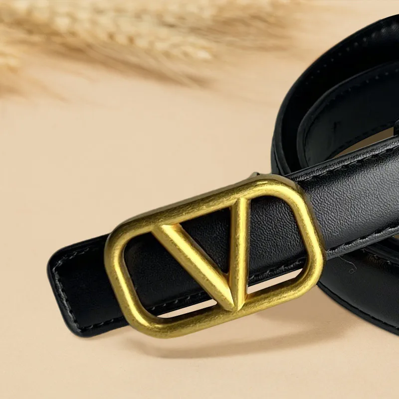 طقم مكون من قطعتين - فستان نسائي بحزام جلدي فاخر مقاس كبير، حزام بنطال جينز بإبزيم ذهبي، حزام PU متوسط #2