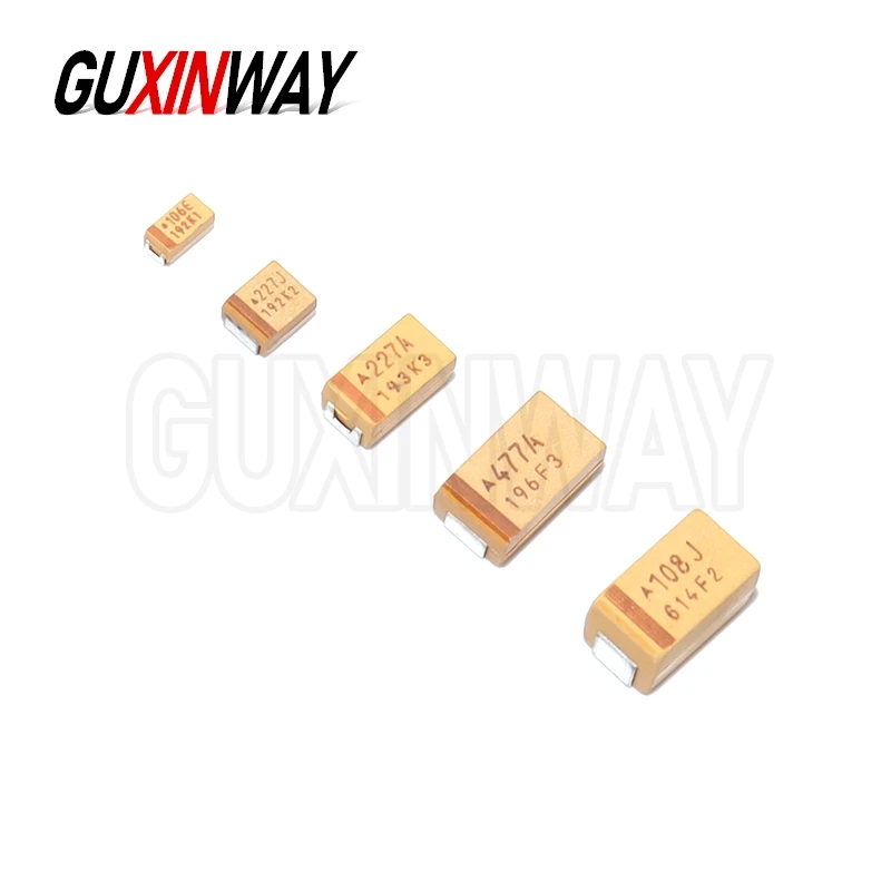 10 Buah Kapasitor Tantalum Casing ABCDE SMD 6.3V 10V 16V 25V 35V 50V 0.1UF 0.22UF 0.33UF 0.47UF 1UF 2.2UF 3.3UF 4.7UF 10UF 22UF 47UF