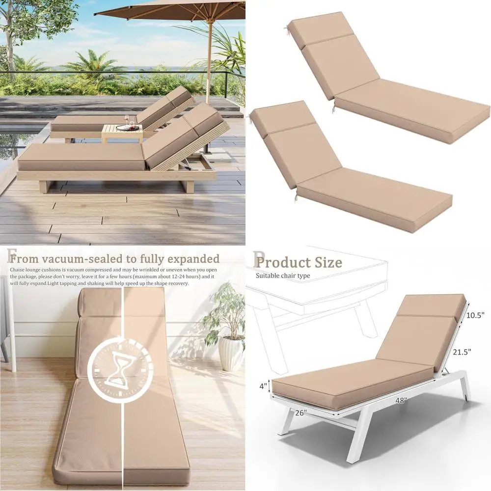 2 Pcs Chaise Lounge…